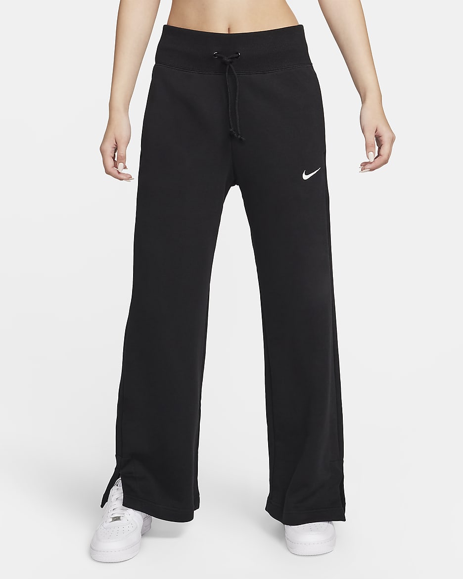 Nike black tracksuit bottoms womens on sale